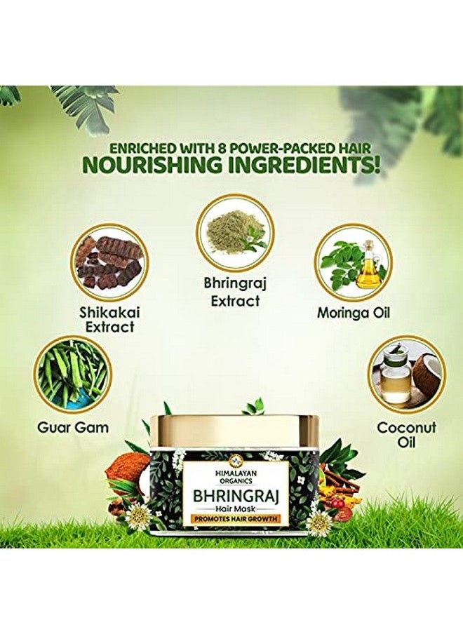 Himalayan organics - Bhringraj Hair Mask With Amla For Men And Women ; Anti Hairfall ; Long Strong Smooth Hair Growth ; Strengthens Hair 200Ml - Image 1