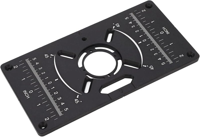 لوحة إدراج طاولة التوجيه من الألومنيوم مع فتحات قابلة للتعديل لآلة التشذيب مقاس 62 × 70 مم تشمل حلقات إدراج - Image 3