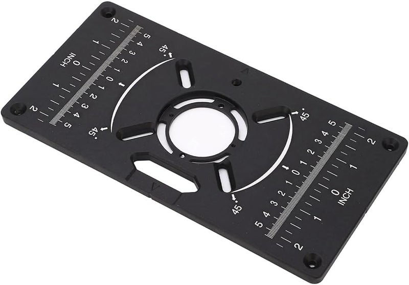 لوحة إدراج طاولة التوجيه من الألومنيوم مع فتحات قابلة للتعديل لآلة التشذيب مقاس 62 × 70 مم تشمل حلقات إدراج - Image 4