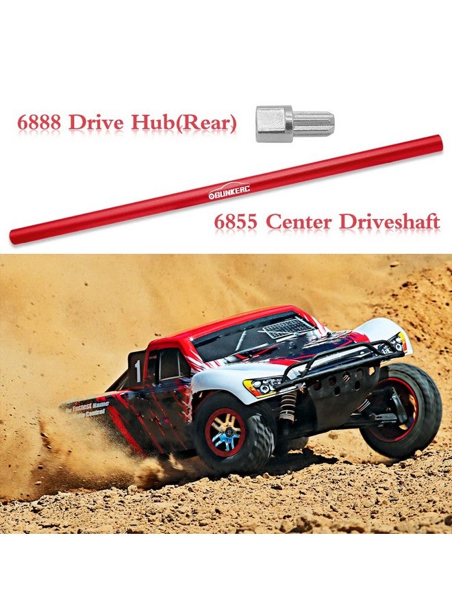 OGUNKE Ogrc Aluminum Alloy Driveshaft Perfect Upgrade For Traxxas 4X4 Center Driveshaft（Replace Part：6855） Red - Image 2