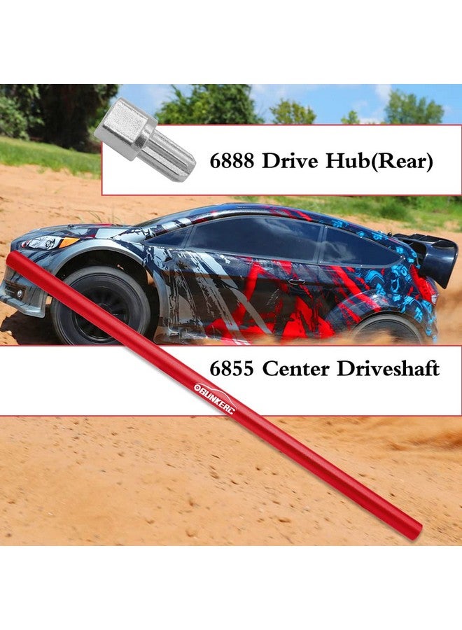 OGUNKE Ogrc Aluminum Alloy Driveshaft Perfect Upgrade For Traxxas 4X4 Center Driveshaft（Replace Part：6855） Red - Image 4