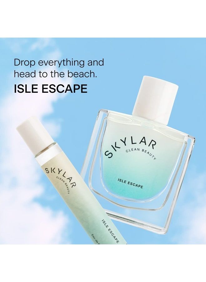Skylar Isle Escape Eau de Perfume - Hypoallergenic & Clean Perfume for Women & Men, Vegan & Safe for Sensitive Skin - Fresh Perfume with Notes of Bergamot, Cardamom & Sandalwood - (50mL /1.7 Fl oz) - Image 2