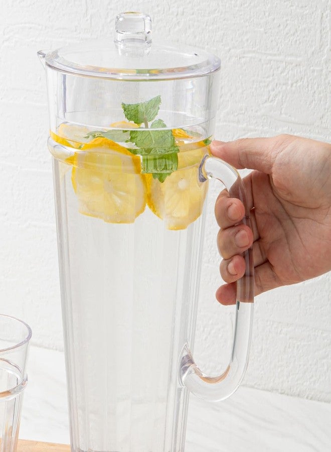 bzyoo 64oz (2 Quarts) Liberty Clear Water Pitcher with Lid – Break Resistance, BPA Free Great for Ice Tea, Sangria, Lemonade, Party and Home - Image 5