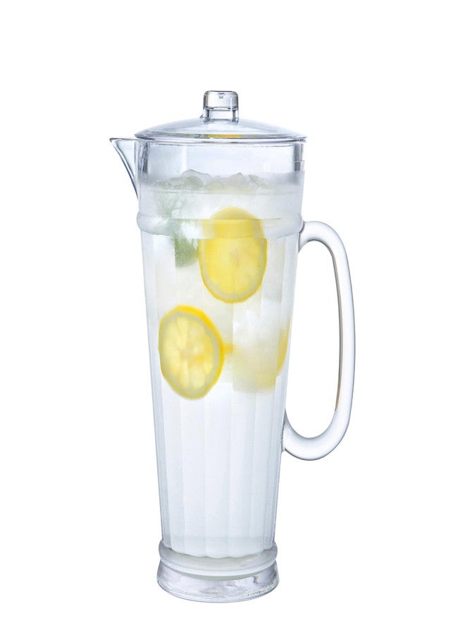 bzyoo 64oz (2 Quarts) Liberty Clear Water Pitcher with Lid – Break Resistance, BPA Free Great for Ice Tea, Sangria, Lemonade, Party and Home - Image 1