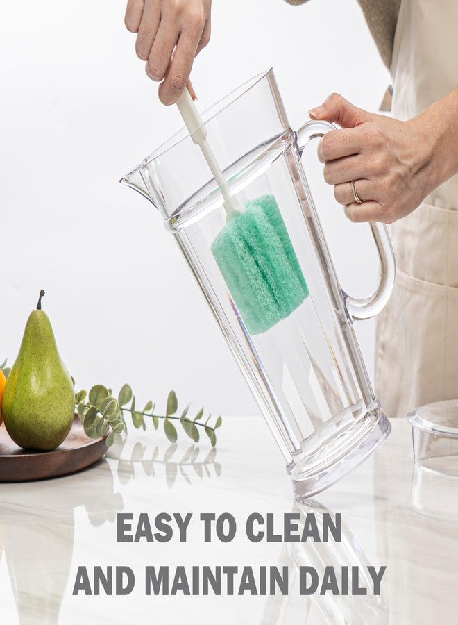 bzyoo 64oz (2 Quarts) Liberty Clear Water Pitcher with Lid – Break Resistance, BPA Free Great for Ice Tea, Sangria, Lemonade, Party and Home - Image 4