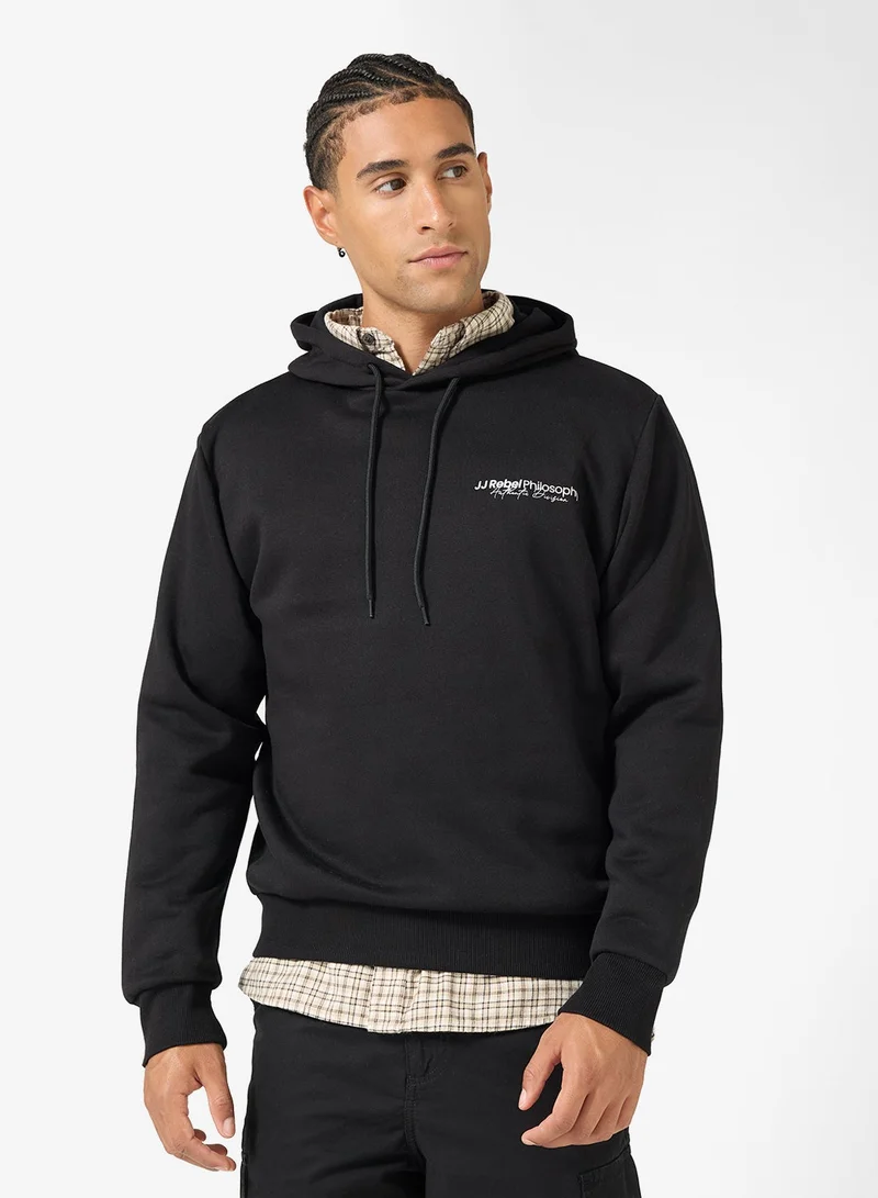 JJ Rebel Graphic Regular Fit Pullover Hoodie