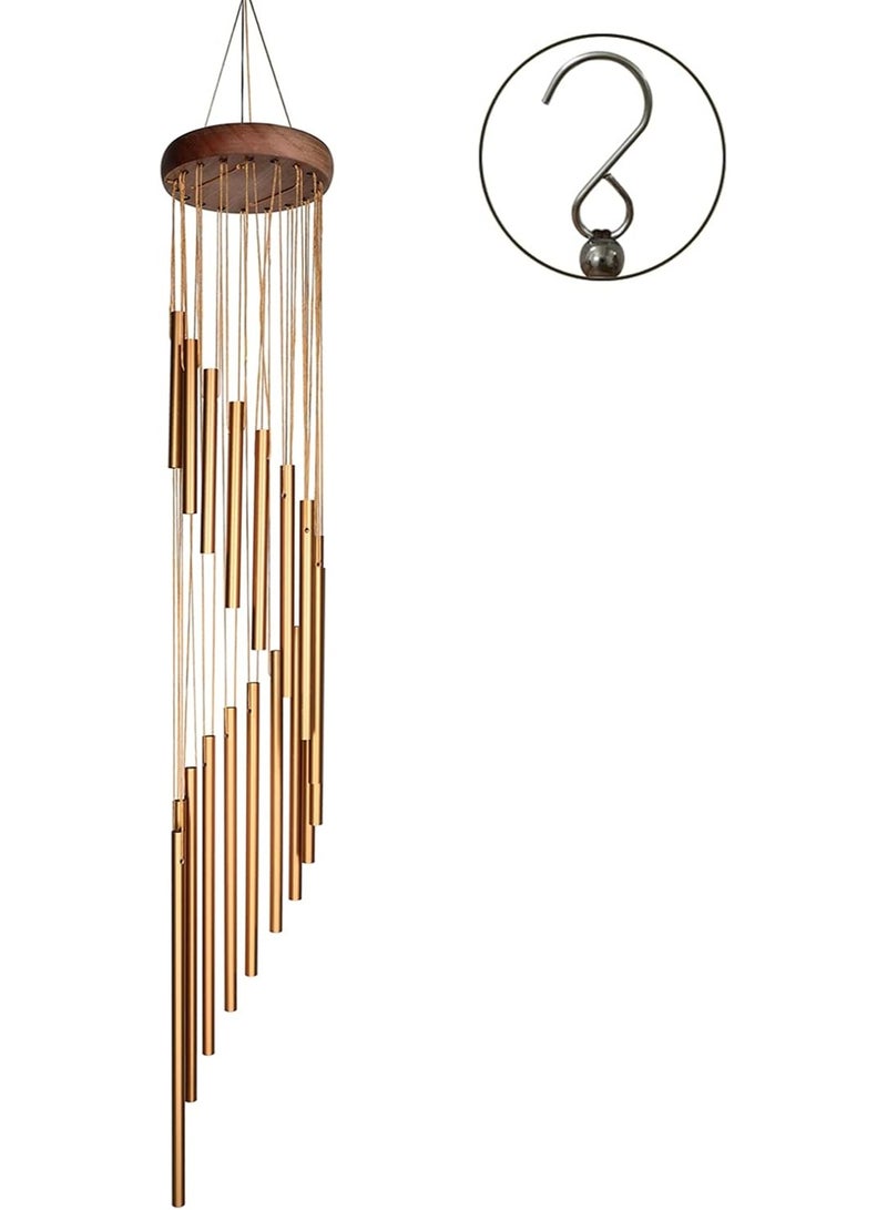 أجراس الريح للخارج، هدايا تذكارية أجراس ريح خارجية، أجراس ريح تذكارية مع خطاف S لتزيين حديقة المنزل - Image 1