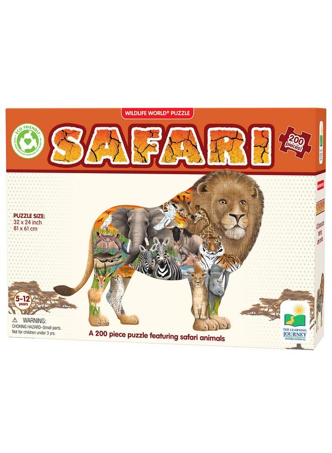 THE LEARNING JOURNEY : Wildlife World Safari Puzzle 200Pcs - Image 1