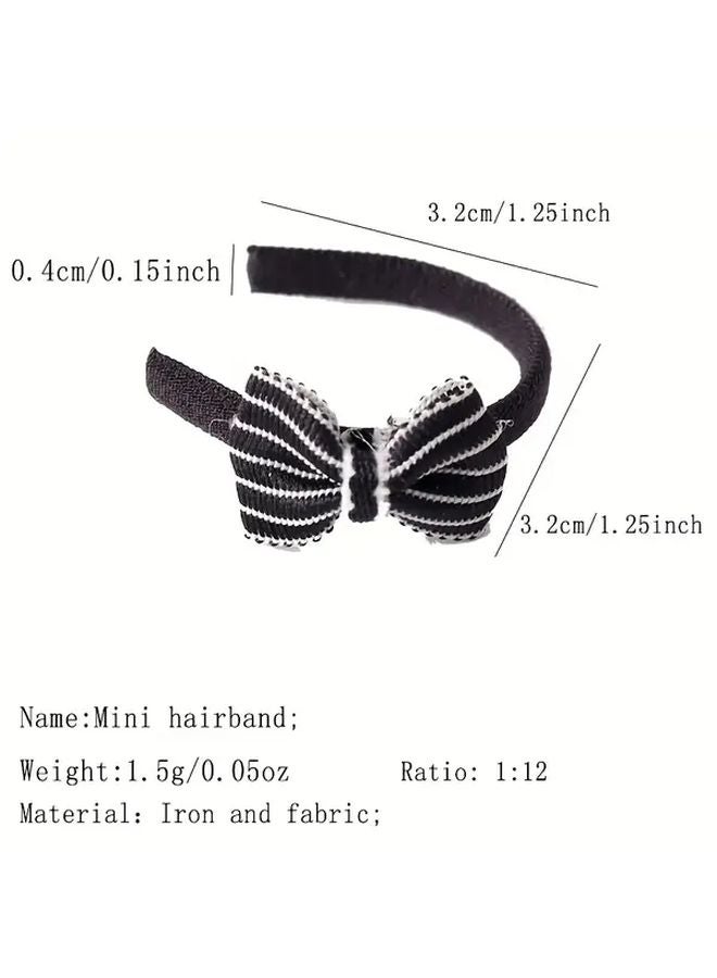 Red 3 Piece Set Miniature Doll Hair Accessories DIY Craft Kit - Image 3