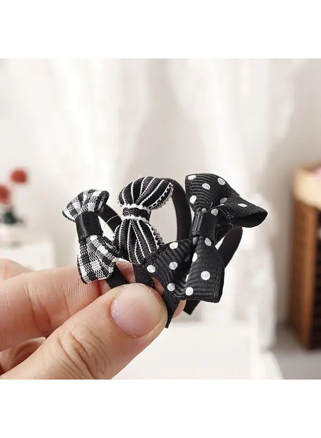 Red 3 Piece Set Miniature Doll Hair Accessories DIY Craft Kit - Image 4