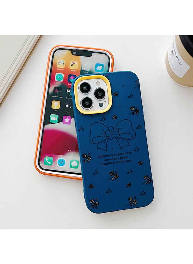 Zaboon Case For iPhone 13 Pro Max Floral Bow PC Hybrid TPU Phone Case - Image 5