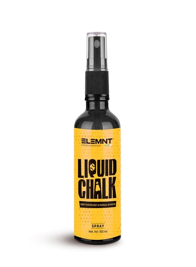 Elemnt Liquid Chalk for Racket Sports | Badminton, Lawn Tennis, Paddle Ball| Ideal for Racket Sports, Tennis Racket Grip, Squash | Quick Dry Formula for Sweat Free Hands | 100 ML - Image 2