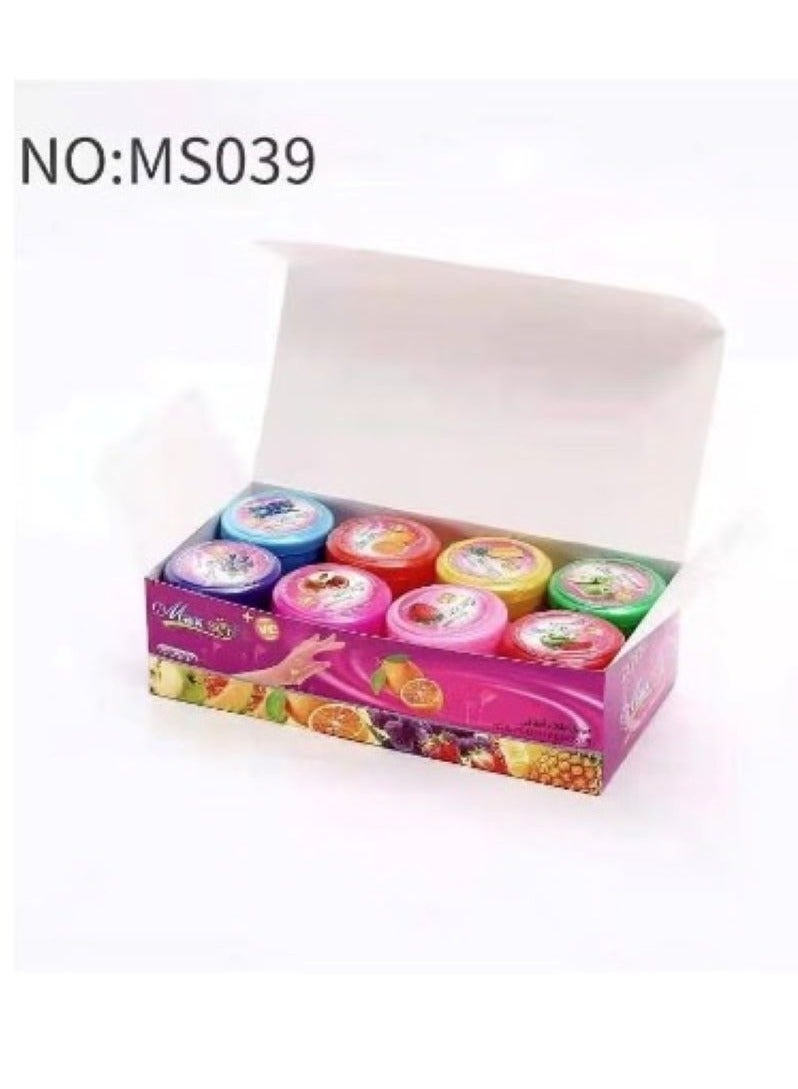 طقم مزيل مناكير بالفواكه مناديل خاصة بإزالة طلاء الأظافر 24 حبة