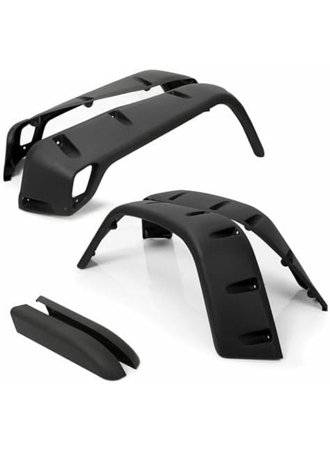 1997 2006 جيب رانجلر TJ LJ 7 بوصة حواجز هيكل أسود منقوشة مجموعة من 6 - Image 1