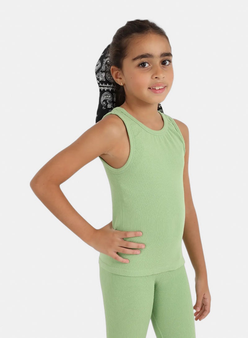 Carina Girly Ribbed Tank Top - Image 2