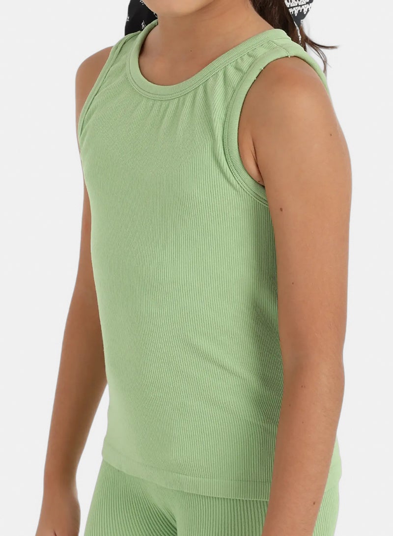 Carina Girly Ribbed Tank Top - Image 4