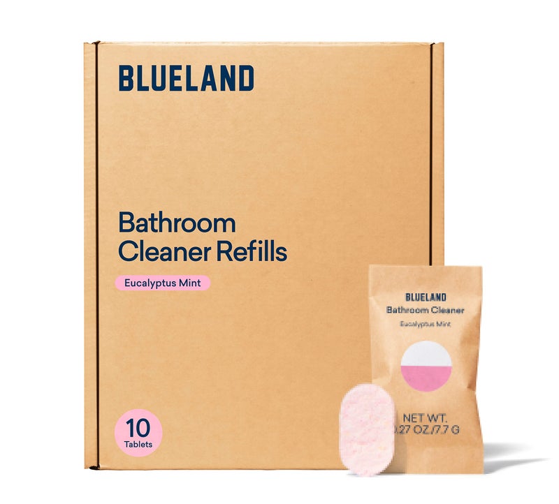 BLUELAND Bathroom Cleaner  10-Pack Refill  Eucalyptus Mint Scent  Eco-Friendly Cleaning Supplies  10 x 24 Fl oz - Image 1