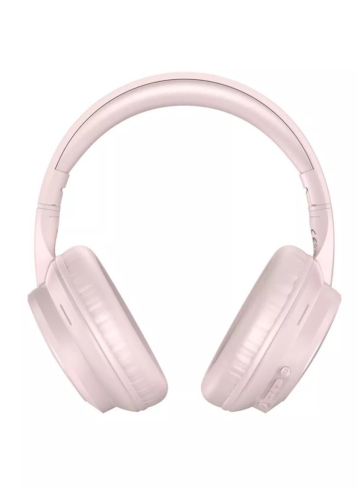 devia Wireless Bluetooth 5.4 Headphones with 40mm HD Stereo Sound – 10-Hour Battery Life, Dual Connection, 3 Sound Modes, Lightweight Foldable Design, 15-Meter Range, Pink - Image 3