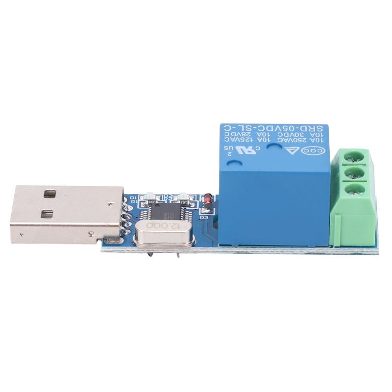 songle USB Relay Module DC 5V PCB 100000-Cycle Life - High-Performance Control Chip Serial Command for Computer Automation - Image 1