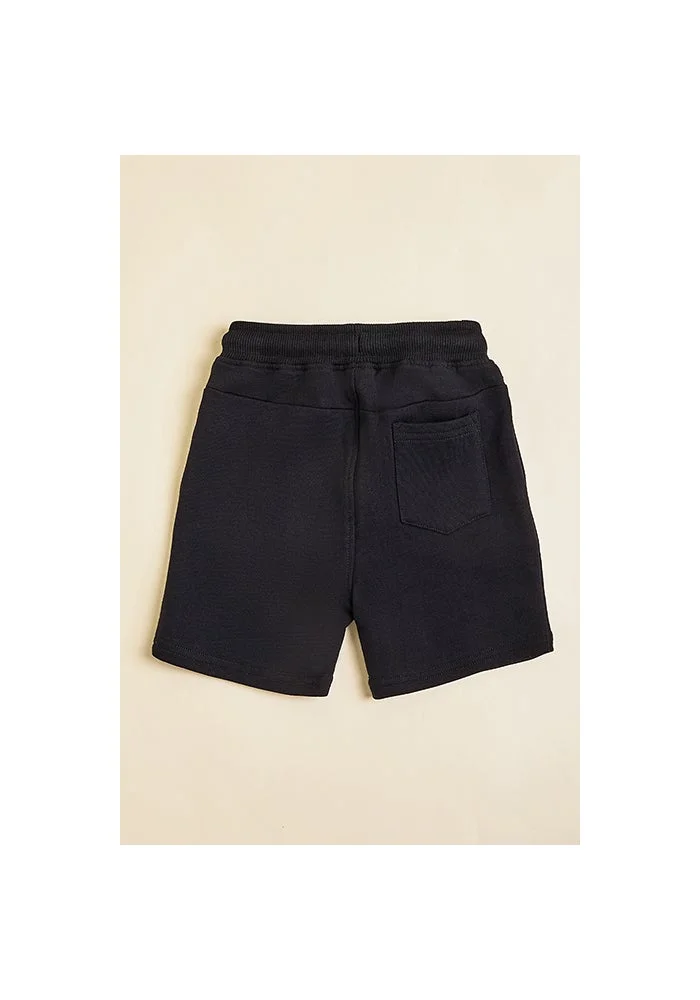 أر أند بي Appliqued Shorts with Drawstring Waist