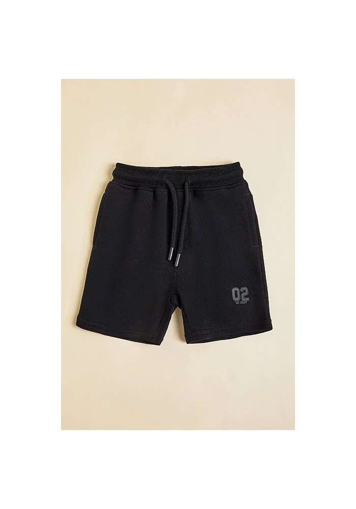 أر أند بي Appliqued Shorts with Drawstring Waist