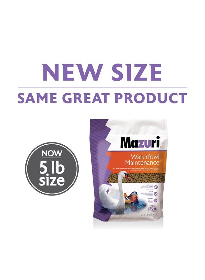 Mazuri - Mazuri Waterfowl Maintenance Food for Ducks & Geese | 5 Pound (5 LB) Bag - Image 1