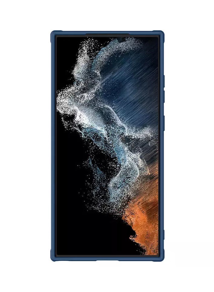 Nillkin CamShield Leather S Series Cover Case Designed For Samsung Galaxy S23 Ultra - Blue - Image 5