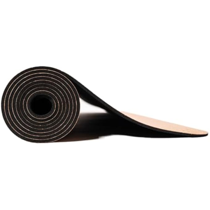 Ukiyo Natural Cork Yoga Mat, 4 Mm Thickness, Brown - Image 4