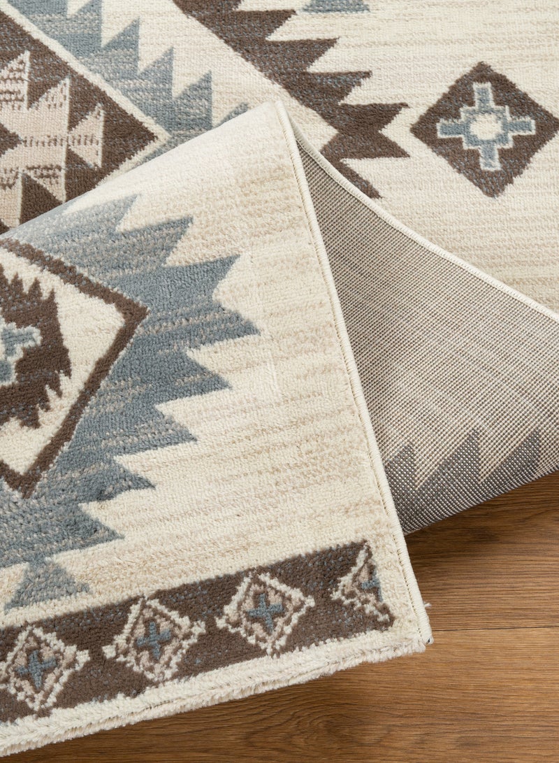 لوفت فيريرا، سجادة خارجية، سجادة أريكة، سجادة معيشة، مقاس 230×310 سم، قماش، نقش بني، صنع في مصر-7122/EC9-W - Image 4