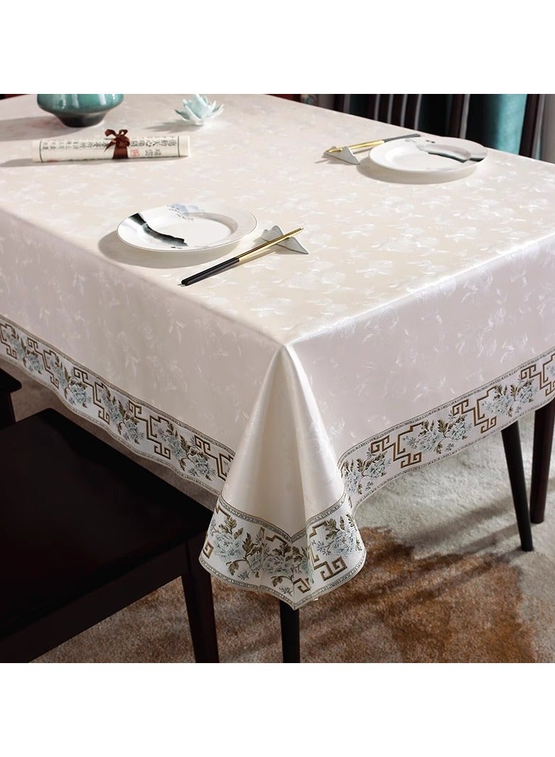 EBMINI New Waterproof Oil Resistant Heat-Resistant Washable PU Tablecloth  - Image 1