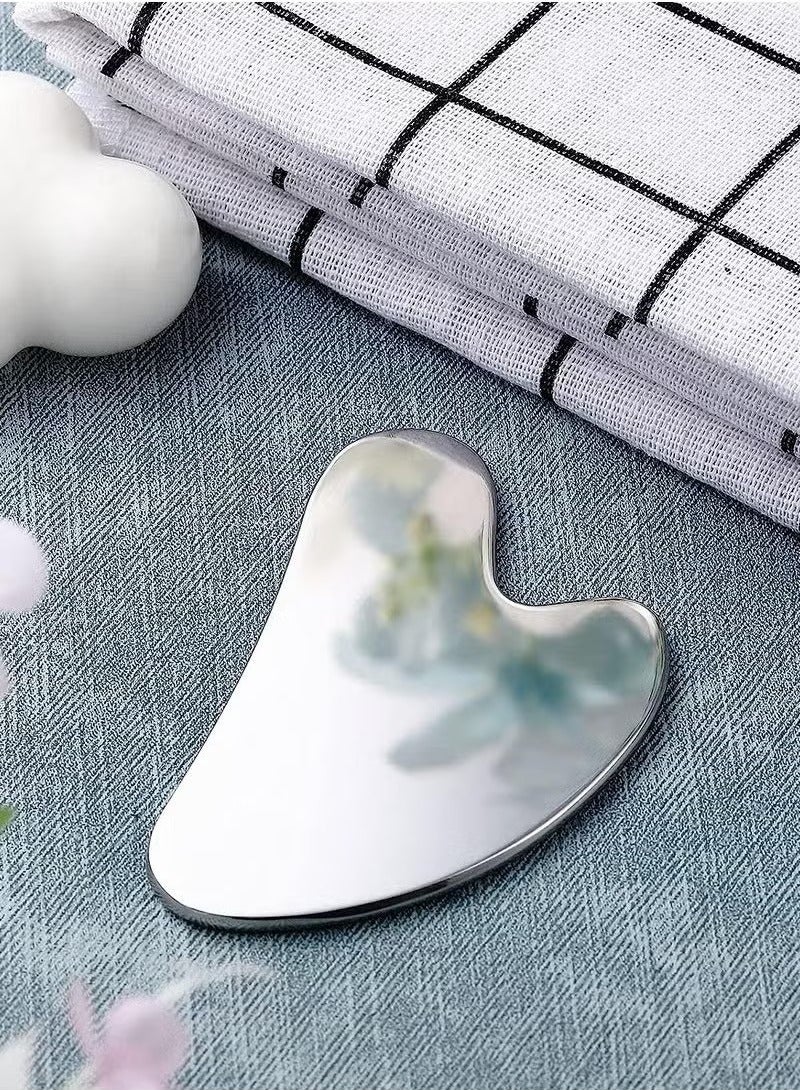 اترجسز تقليم الرموش ، ومنع الرموش من السقوط من الفولاذ المقاوم للصدأ أدوات كشط كشط الوجه أدوات شد الجلد أدوات العناية بالجسم تدليك العين أدوات تجميل الرقبة مدلك حزام حقيبة السفر ( نموذج القلب ) - Image 3