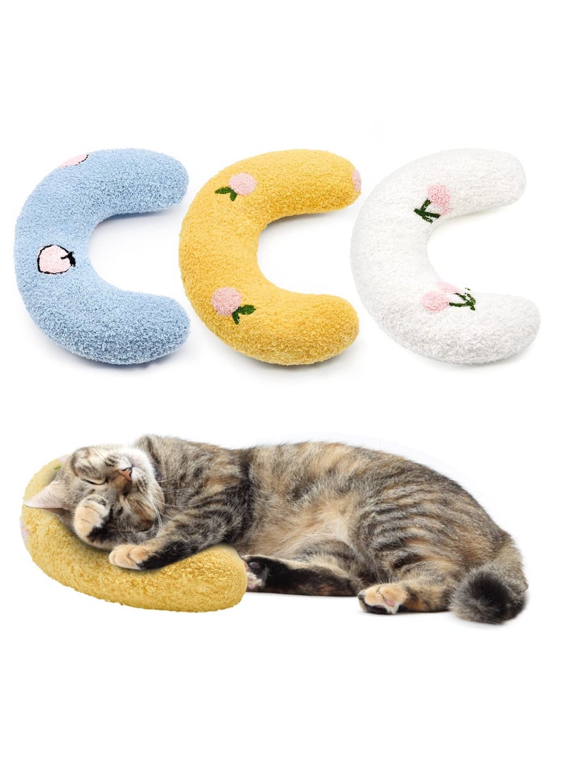 Generic Ultra Soft Cat Pillow - Fluffy U-Shaped Cuddler for Deep Sleep, Joint Relief & Cervical Spine Support, Machine Washable Pet Bed - Image 1