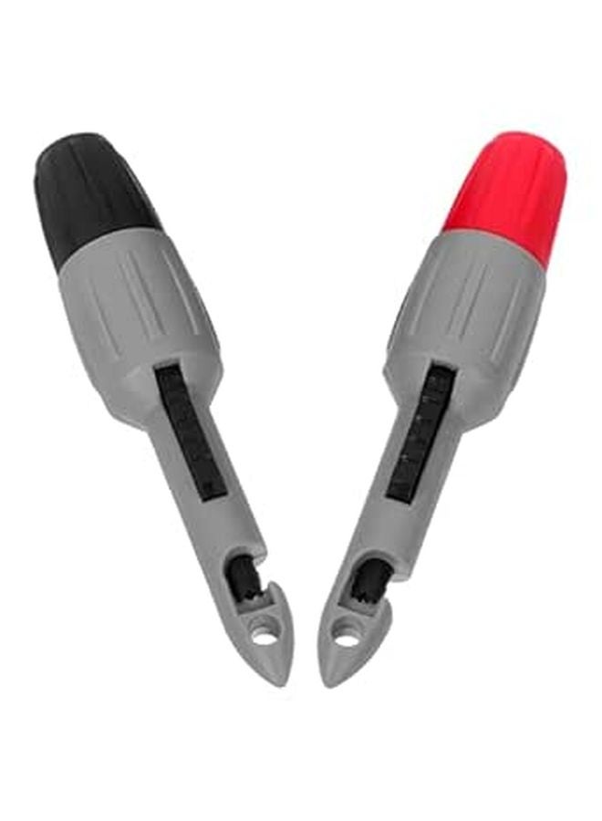 Gray Car Electrical Wire Piercing Probe Kit 2pcs 2mm Hole Auto Circuit Tester Multimeter Test Probes - Image 1