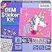 EZCRA Easy Arts and Crafts for Kids Fun Gem Sticker Kit 8 Unicorn Princess Themes 990 Stickers Gem Art for Kids Diamond Art Kits Gifts for Girls Ages 38 - Image 3