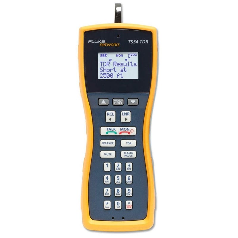 Fluke Networks مجموعة اختبار الهاتف الصوتي والبيانات والفيديو المتميزة Fluke Networks TS54-BANA مع TDR، مشابك تمساح كبيرة جدًا وبروبي اختبار، 4 مم بانانا، أسود - Image 5