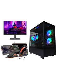 Intel i5-12400F Complete Starter WIFI Gaming PC - 24inch Monitor, Keyboard, Mouse, Headphone,  16GB DDR4, Nvidia RTX 4060, 1TB M.2 SSD, Windows 11 pro,1 Year Warranty