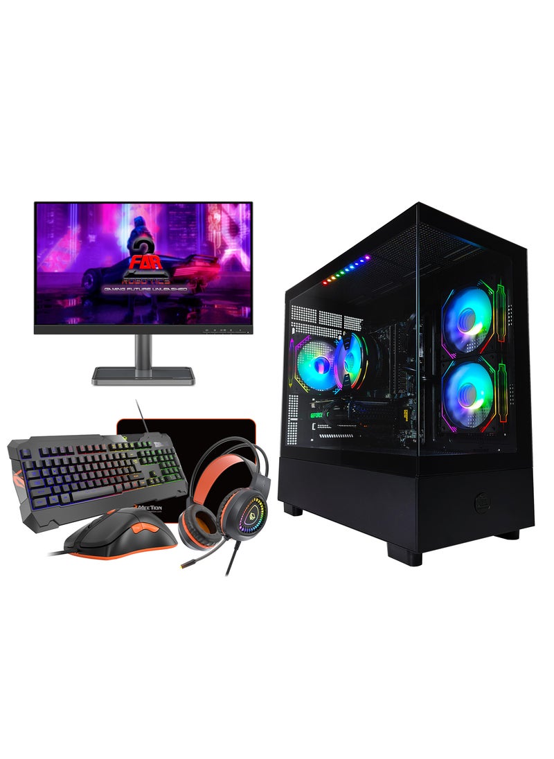 2 FAR ROBOTICS - Intel i5-12400F Complete Starter WIFI Gaming PC - 24inch Monitor, Keyboard, Mouse, Headphone,  16GB DDR4, Nvidia RTX 4060, 1TB M.2 SSD, Windows 11 pro,1 Year Warranty - Image 1