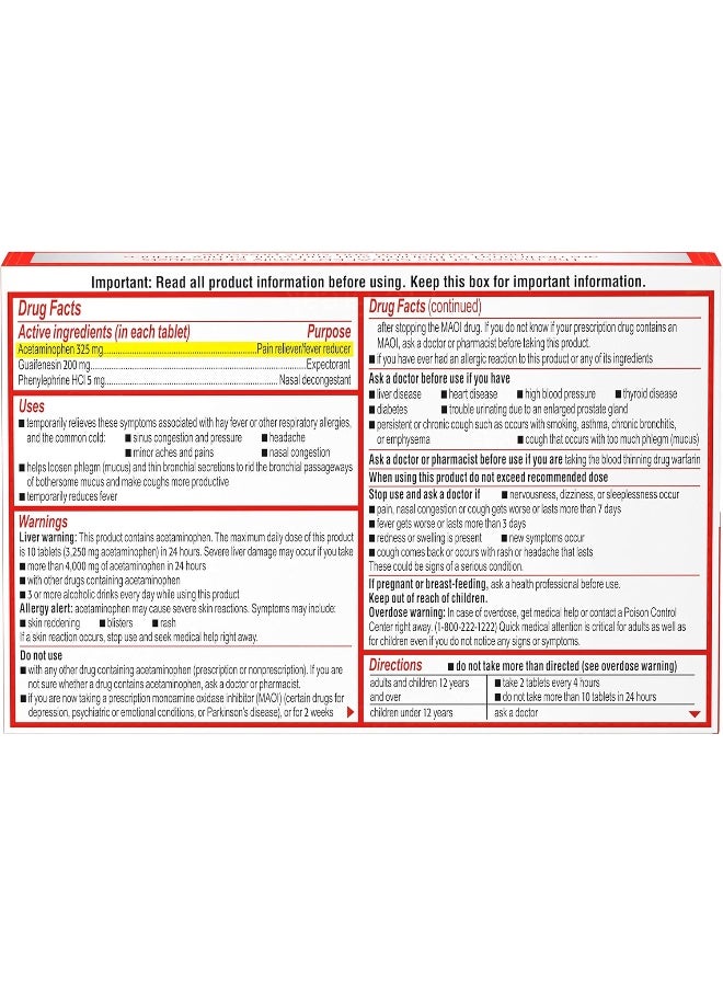 Sudafed Sinus Pressure And Nasal Congestion Mucus Relief, 24 Pieces - Image 5