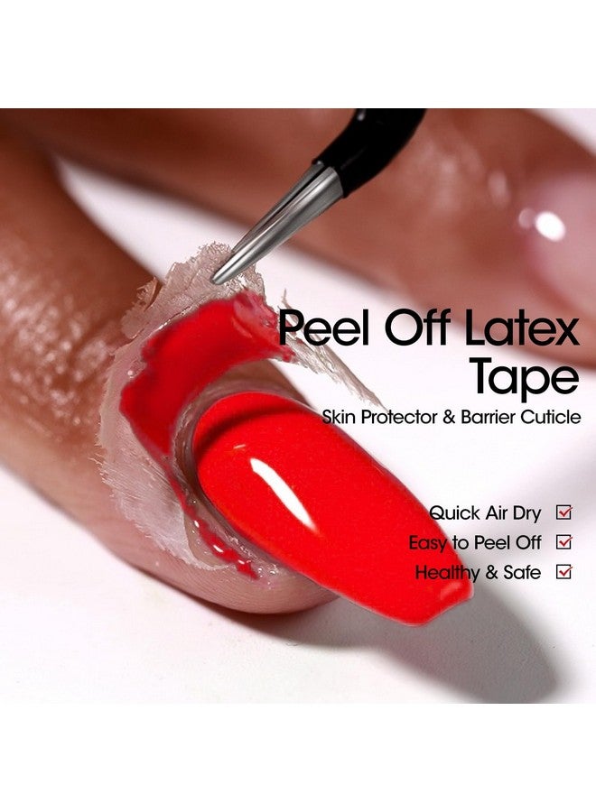 Gellen Gel Polish Remover Kit Gel Nail Polish Remover With Latex Tape Peel Off Liquid And Manicure Tools Quick & Easy Gel Polish Remover In 25 Minutes No Damage To Nails - Image 3