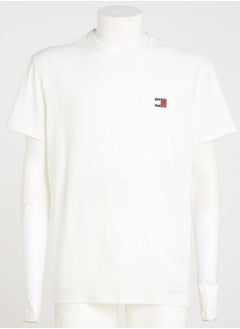 Men's Tommy Badge T-Shirt - Cotton, White - pzsku/Z17D6C5635631D69DBFE4Z/45/_/1738050573/36af75f6-8470-4141-9f9a-8204a5ada6d5