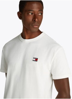 Men's Tommy Badge T-Shirt - Cotton, White - pzsku/Z17D6C5635631D69DBFE4Z/45/_/1738050577/e7f45fa2-1258-4312-b46b-f11a062a173e