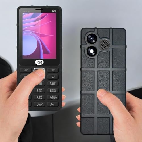 ZAOMA Premium Back Case TPU Cover Compatible for itel Super Guru 4G Max it9310 Keypad Mobile Feature Phone Rugged Case - Black - Image 4