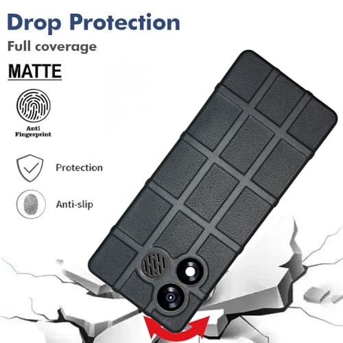 ZAOMA Premium Back Case TPU Cover Compatible for itel Super Guru 4G Max it9310 Keypad Mobile Feature Phone Rugged Case - Black - Image 3