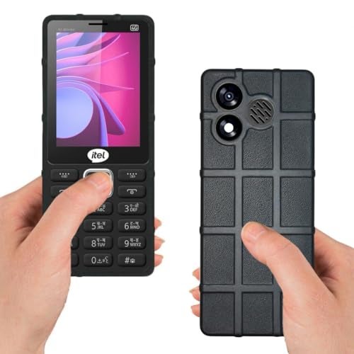 ZAOMA Premium Back Case TPU Cover Compatible for itel Super Guru 4G Max it9310 Keypad Mobile Feature Phone Rugged Case - Black - Image 5