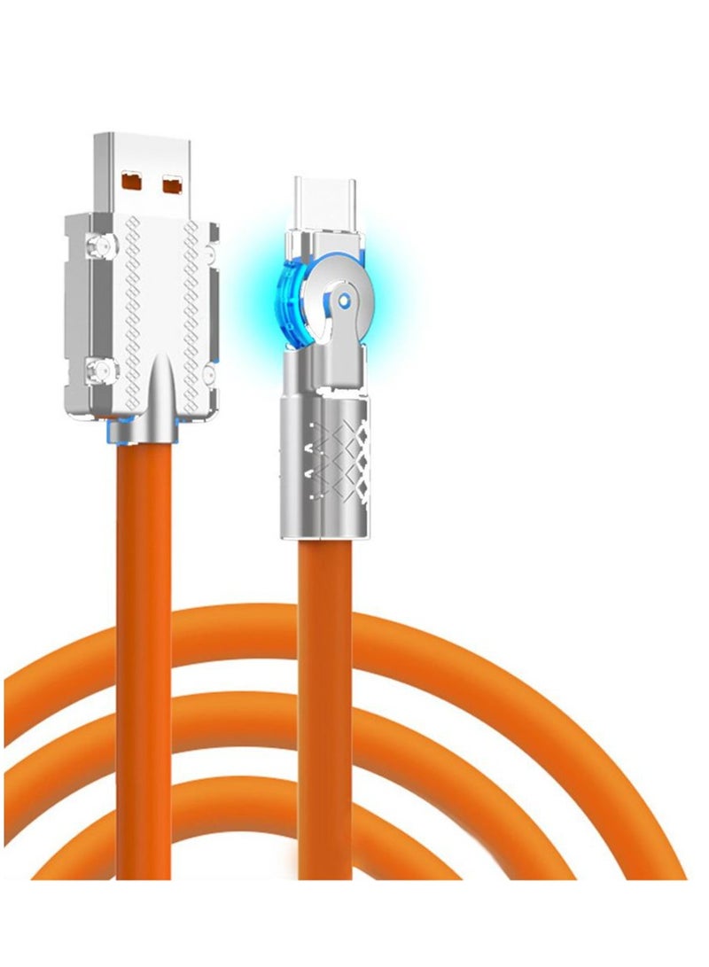 O8.design Type C Charger Fast Charging Cable 180° Rotation Long Lightning Charger Cable Fast Charging Cord for iphone - Image 1