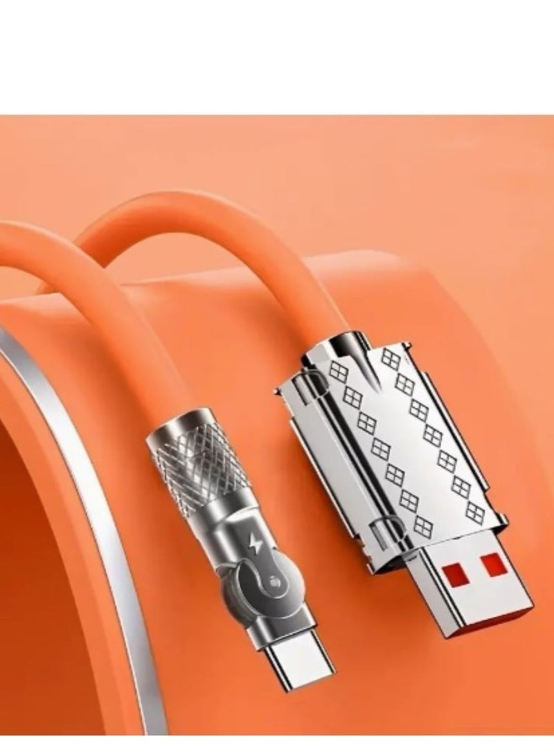 O8.design Type C Charger Fast Charging Cable 180° Rotation Long Lightning Charger Cable Fast Charging Cord for iphone - Image 2