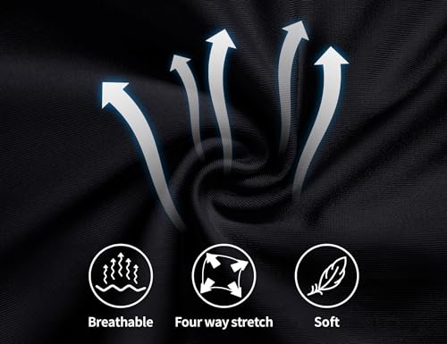Gnainach Girls Dance Shorts Size 8-9 Years Old Solid Black Cool High Waisted Athletic Volleyball Short for Kids Cheer Ballet Yoga - Image 5