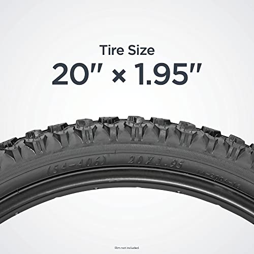 Schwinn Replacement Bike Tire, 20" x 1.95" Mountain Bike Tire, Wide & Blocky Knobs, Steel Bead Construction, Fits Internal Rim Widths 19mm-29mm, PSI Range 35 to 65 - Image 3