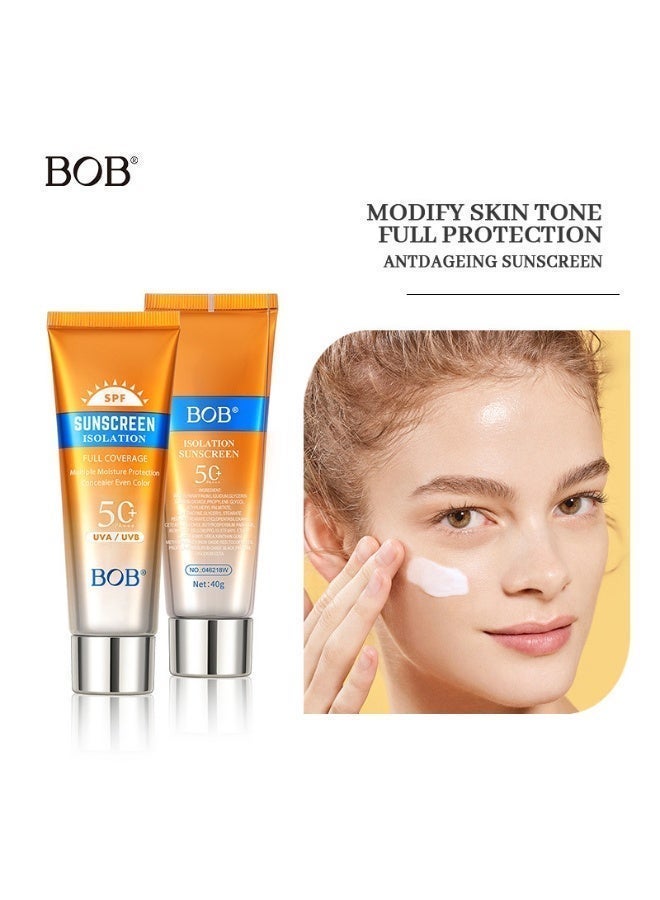 BOB Sunscreen Lotion SPF50+ UV Protection, Moisturizing and Hydrating Sunscreen Milk, Fresh and Non-Greasy in Summer - Image 4