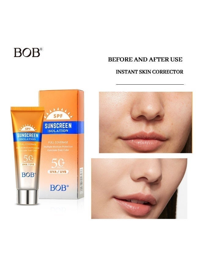 BOB Sunscreen Lotion SPF50+ UV Protection, Moisturizing and Hydrating Sunscreen Milk, Fresh and Non-Greasy in Summer - Image 3